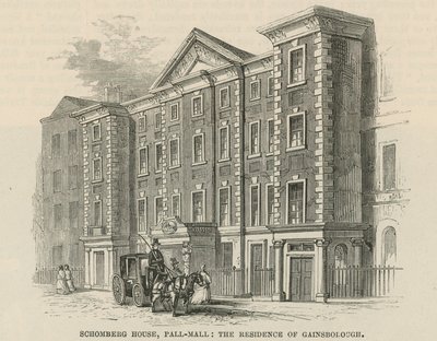 Schomberg House, Pall Mall, London, Thomas Gainsboroughs residens av English School