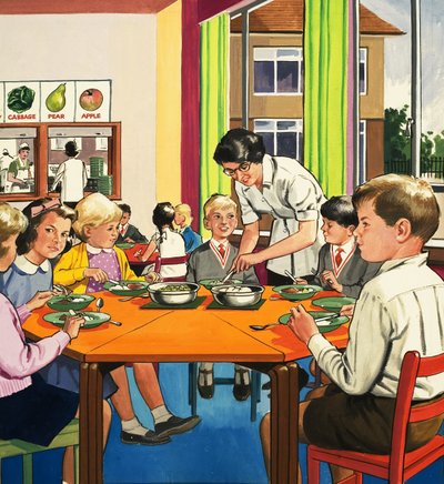 Skolmiddag dam av English School
