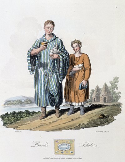 Skolpojke och hans herre - i "" kelter och goter, seder hos invånarna på de brittiska öarna i början av 600-talet och i de gotiska nationerna på västkusten av Östersjön", av S.R. Meyrick och Ch. Smed av English School