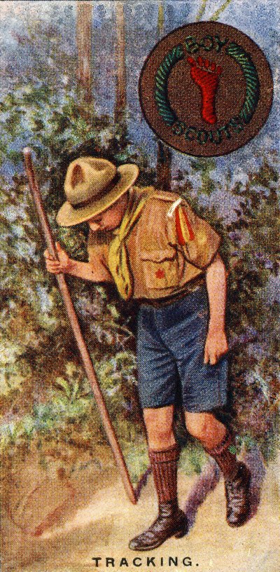 Scoutspårmärke, 1929 av English School