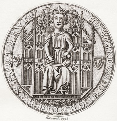 Sigill av Edward Balliol, ca. 1283-1367. av English School
