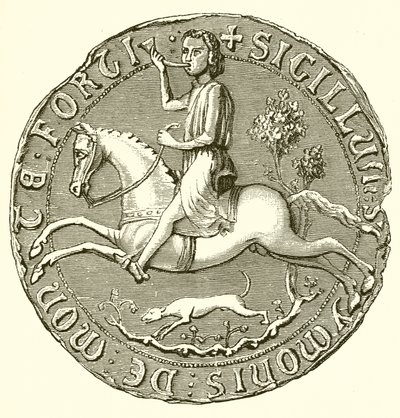 Sigill av Simon de Montfort av English School
