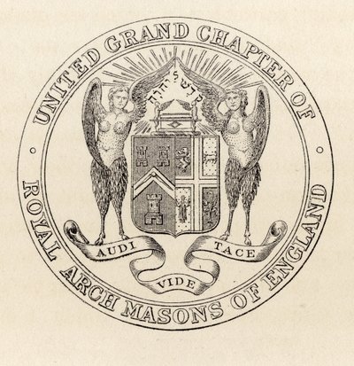 Sigill för United Grand Chapter of Royal Arch Masons of England, 1817, från 