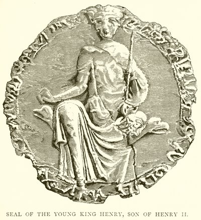 Sigill av den unge kungen Henrik, son till Henrik II av English School