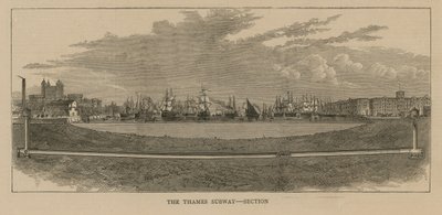 Sektion av Thames Subway av English School