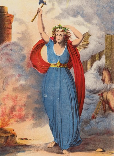 Shakespeare: Troilus och Cressida (chromolitho) av English School