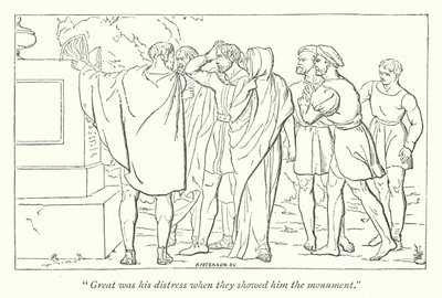 Shakespeares Perikles, Prince of Tyre; Cleon visar Perikles Marinas grav (gravyr) av English School