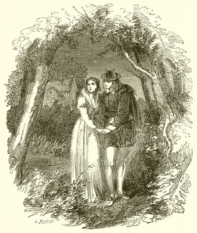Shakespeare med sin fru att vara av English School