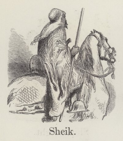 Sheik (gravyr) av English School