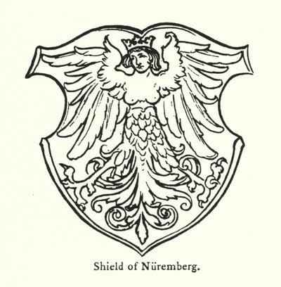 Nürnbergsköld (gravyr) av English School
