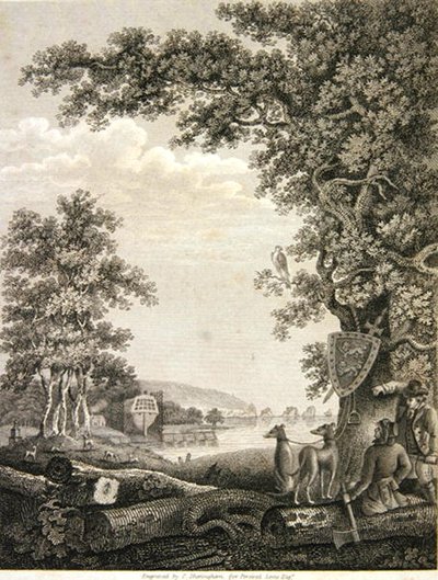Skeppsbyggare i New Forest, graverad av C.Sheringham för Percival Lewis (gravyr) av English School