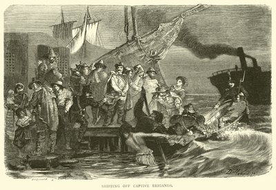 Frakt av Captive Briganders av English School