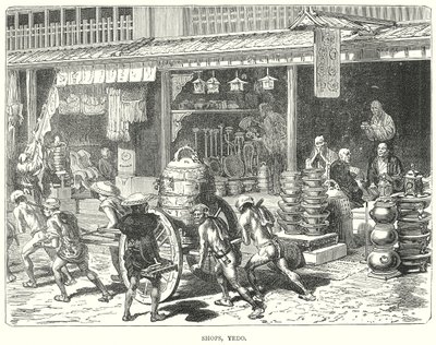 Butiker, Yedo (gravyr) av English School