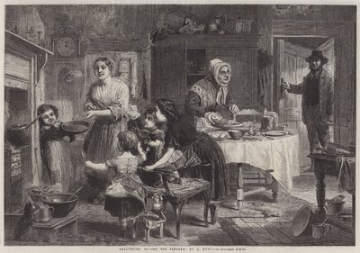 Fastelavn, kastar pannkakan av English School