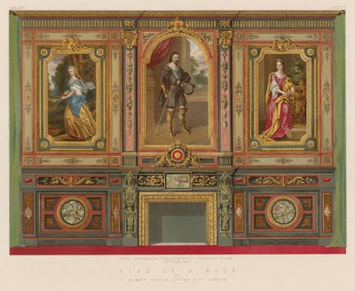 Side of a Room av Mrs Purdie, Cowtan and Co, London av English School