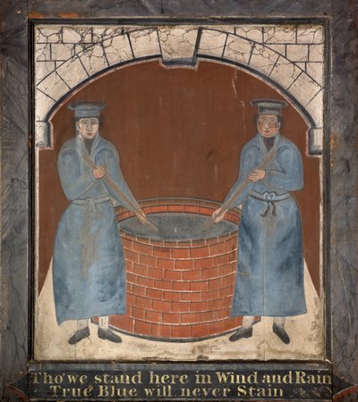 Skylt för "Blue Boys" Inn, sent 1700-tal av English School