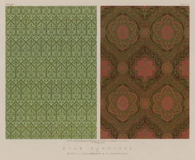 Silk Hangings av Mrs J Houldsworth and Co, Manchester av English School