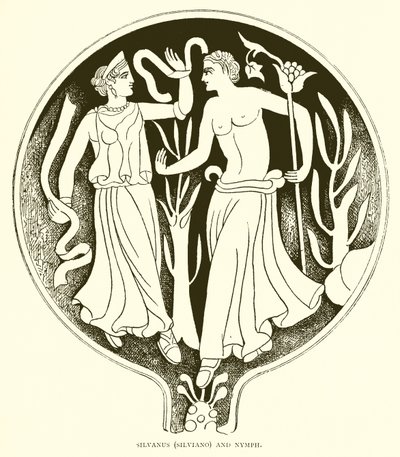 Silvanus (Silviano) och nymf av English School
