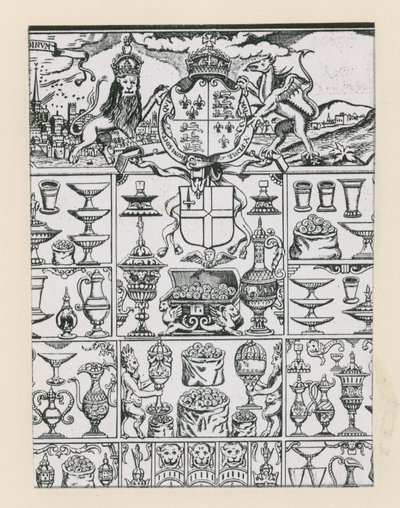 Silverplåt planerad som vinster för 1569 års lotteri av English School