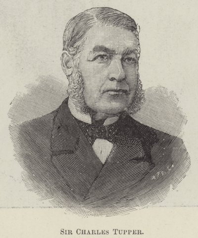 Sir Charles Tupper (gravyr) av English School