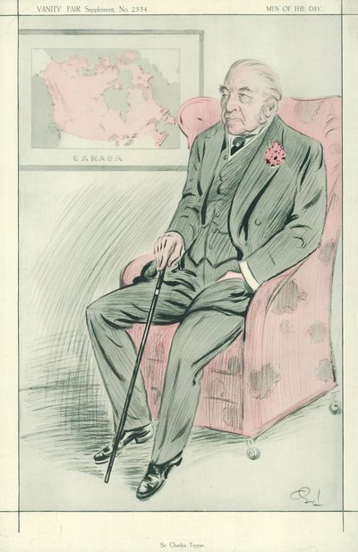 Sir Charles Tupper, 30 juli 1913, tecknad serie Vanity Fair av English School