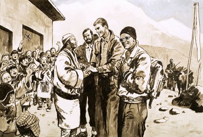 Sir Edmund Hillary återbesöker Nepal 1963 av English School