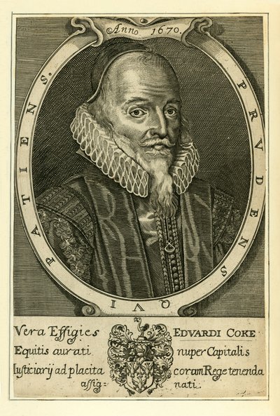 Sir Edward Coke av English School