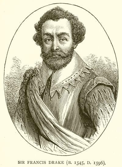 Sir Francis Drake (F. 1545, D. 1596) av English School