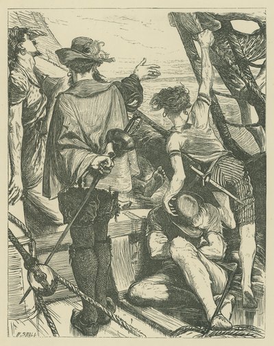 Sir Francis Drake (gravyr) av English School