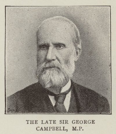 Sir George Campbell (gravyr) av English School