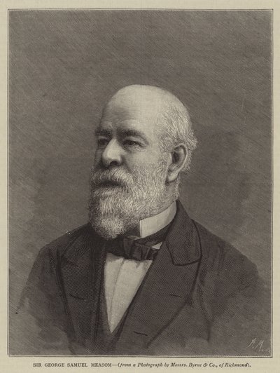 Sir George Samuel Measom (gravyr) av English School