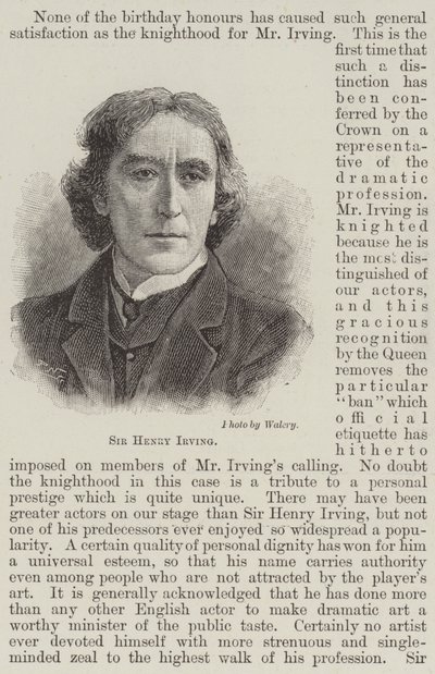 Sir Henry Irving (gravyr) av English School