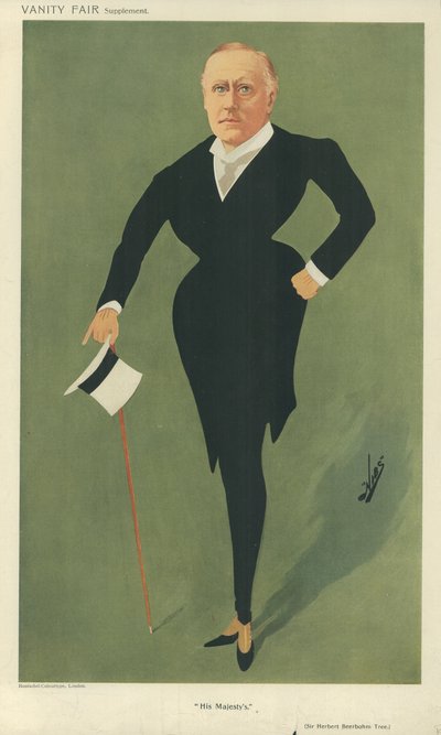 Sir Herbert Beerbohm-träd av English School