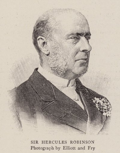 Sir Hercules Robinson (gravyr) av English School