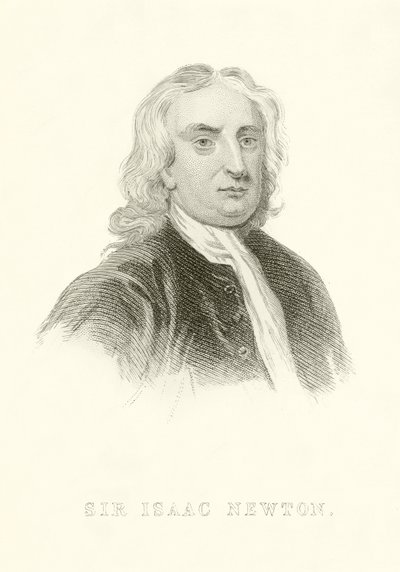 Sir Isaac Newton av English School