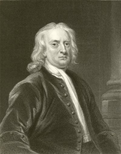 Sir Isaac Newton av English School
