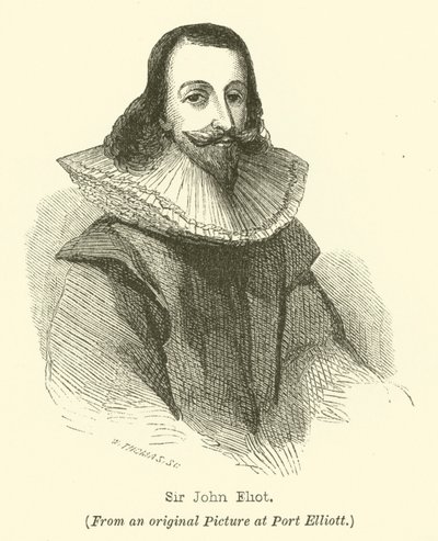 Sir John Eliot (gravyr) av English School