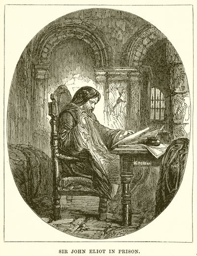 Sir John Eliot i fängelset av English School