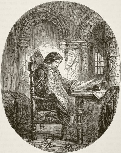 Sir John Eliot i fängelse, från 