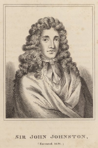 Sir John Johnston, avrättad 1691 av English School