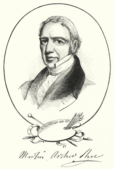 Sir Martin Archer Shee (gravyr) av English School