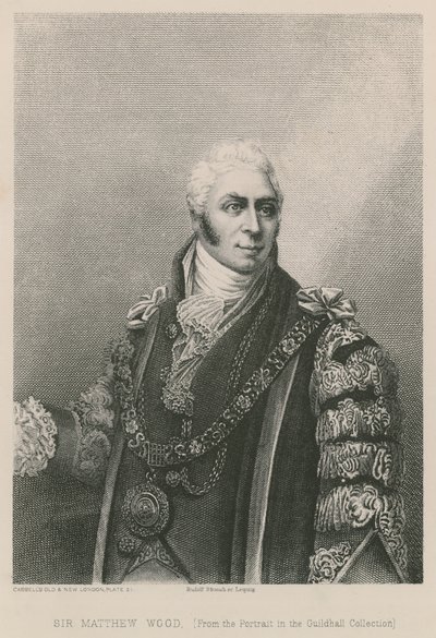 Sir Matthew Wood, borgmästare i London, 1809 av English School