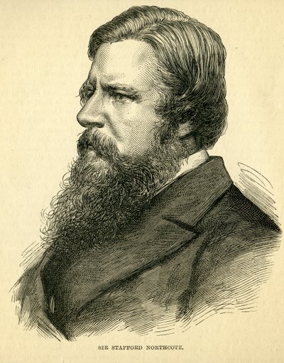 Sir Stafford Northcote, 1:e earl av Iddesleigh (1818-87) av English School
