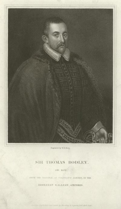 Sir Thomas Bodley, engelsk diplomat och forskare av English School