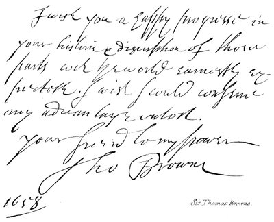 Sir Thomas Browne av English School