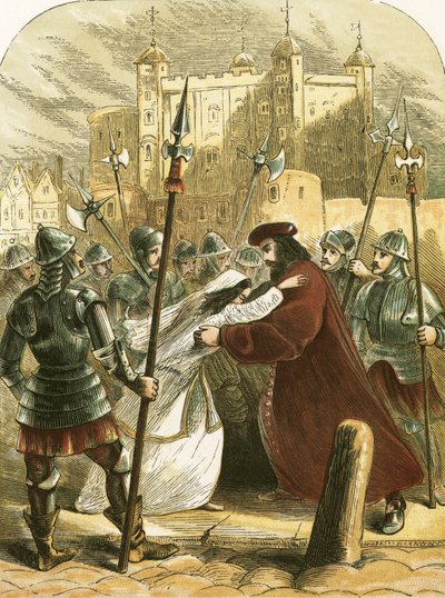 Sir Thomas More på väg till avrättningen av English School