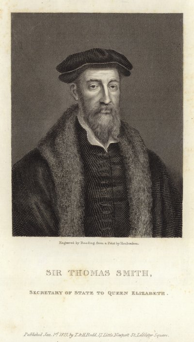 Sir Thomas Smith, engelsk forskare, diplomat och politiker av English School