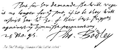 Sir Thos Bodley, (grundare av Liby i Oxford) av English School