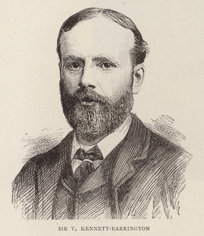 Sir V Kennett-Barrington (gravyr) av English School
