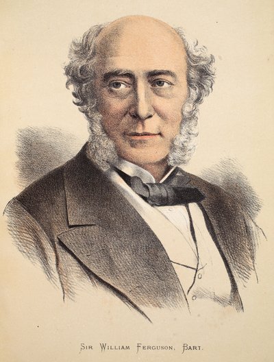 Sir William Ferguson, Bart, illustration från The Pictorial Edition av David Livingstones liv och upptäckter av J. Ewing Richie, pub. av A. Fullarton & Co., 1876 av English School